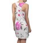 Pink and White Floral Dress