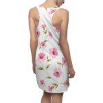 White With Pink Flowers Dress