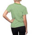 Green Tshirt with White Stripped