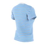 blue and white stripped Tshirt