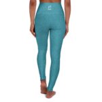 Textured Turquoise Yoga Pants