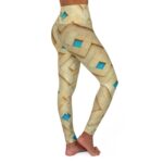 3D Pattern Yellow Yoga Pants