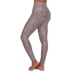 Rug fabric Brown Yoga Pants
