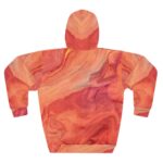 Fluid Red and Coral Colors Art Pullover Hoodie