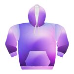 Purple and Pink Blurred Pullover Hoodie