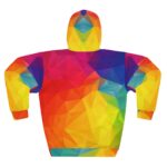 Rainbow Triangle Pattern Pullover Hoodie