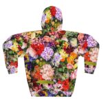 Mixed Colorful Flowers Pullover Hoodie